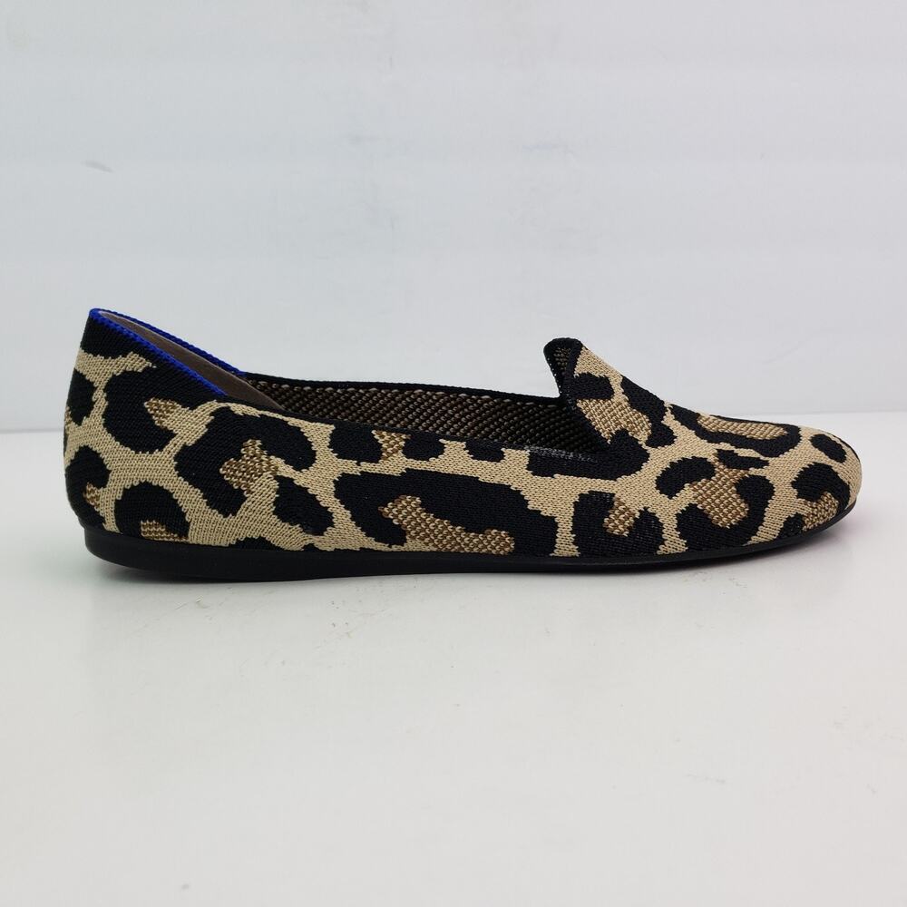*AMPUTEE RIGHT SHOE ONLY* Rothys Womens 8.5 Desert Cat Animal Print Loafer Shoe - Picture 2 of 8